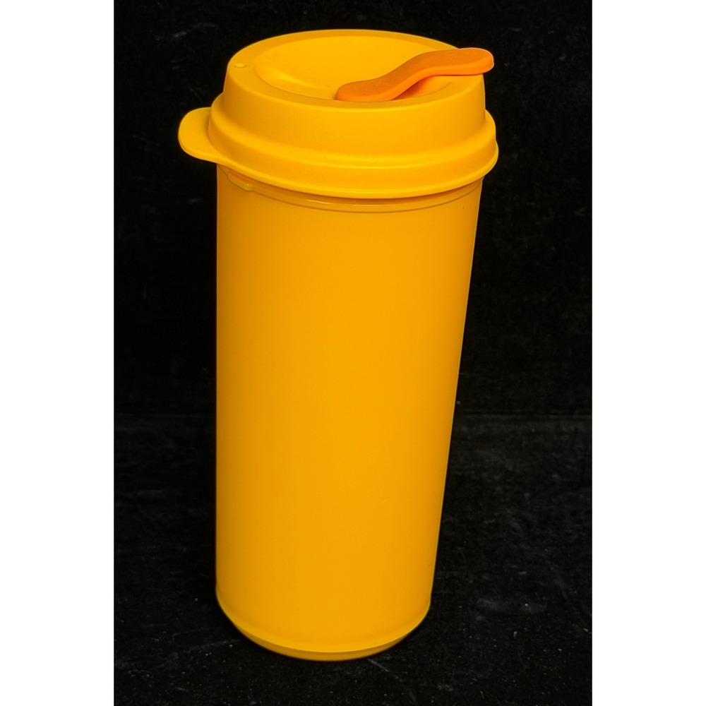 Tupperware Eco To Go Cup: 16oz, Yellow Travel Tumbler, Reusable Coffee Mug